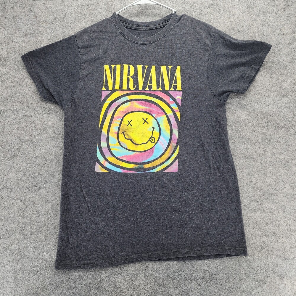 Nirvana Shirt Mens Extra Large Short Sleeve Gray